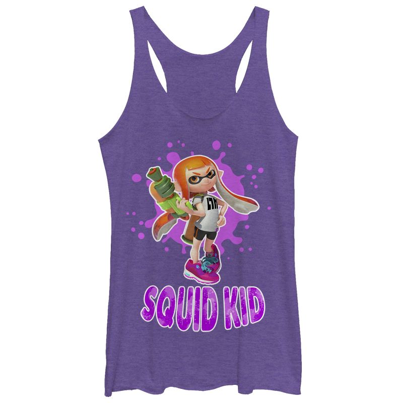 Women's Nintendo Splatoon Squid Kid Racerback Tank Top, 1 of 4