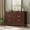 Modern Fluted Dresser for Bedroom with 7 Drawers, Wide Dresser Storage Cabinet, Furniture Stand w/Metal Handles, Wood Dressers for Bedroom, Hallway - 3 of 4