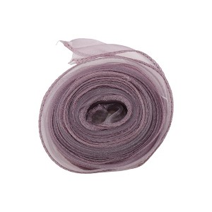 Unique Bargains Ribbon Plain Fishtail Organza Simple Style Polyester 354.33"x1.57" 1Pcs - 1 of 3