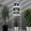 SKONYON Over The Toilet Storage Shelf Space Saving 3-Tier Bathroom Organizer White Finish - 3 of 3