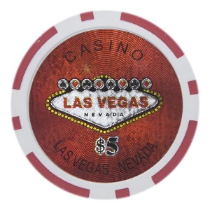 Slickblue 25-Pack Las Vegas 14-Gram Poker Chips, Clay Composite, Heavyweight Casino Style, Holo Inlay, $1-$10K - 1 of 3