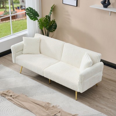 NicBex 67/70/79Inch Loveseat,Modern Convertible Loveseat Sofa with Adjustable Arms,Upholstered 2-Seater Couch Set for Living Room,Bedroom,Lounge
