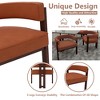 MOONMISS Modern Accent Chair Chenille Upholstered Armchair with Open Back,2PCS - 4 of 4