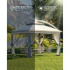 11x11ft Pop-Up Gazebo with Mosquito Net, Waterproof & UV-Resistant, Easy Setup - 3 of 4