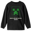 Minecraft Create Explore Survive Boy’s 3-Pack Crew Neck Long Sleeve Shirts - 4 of 4