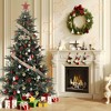 Pre-lit Artificial Christmas Tree,for Home,Office,Party Thickened PE&PVC Branch Tips ,Incandescent Warm White,Fire-Resistant Automatic Branches - 2 of 4
