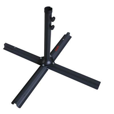 WestinTrends Universal Outdoor Umbrella Cross Brace Stand / Base for Patio, Black