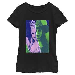 Girls Wicked: For Good Glinda and Elphaba Tonal Poster T Shirt - 1 of 4