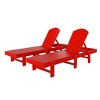WestinTrends Dylan Classic Adirondack Poly Reclining Chaise Lounge (Set of 2pcs) - 4 of 4