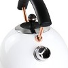 MegaChef 1.8 Liter Half Circle Electric Tea Kettle with Thermostat in White - 2 of 4