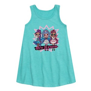 - LOL Surprise! - We're All Queens Graphic Sleeveless Aline Dress - 1 of 3