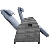 Outdoor Wicker Chairs Set Of 2,Adjustable Rattan Garden Lounge Chair With Coffee Table Suitable For The Courtyard Pools Near Me-Cuddlewood - 3 of 4
