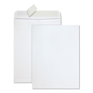 Quality Park Redi-Strip Catalog Envelope, #10 1/2, Cheese Blade Flap, Redi-Strip Adhesive Closure, 9 x 12, White, 100/Box - 1 of 4