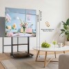 Artloge Universal Mobile TV Stand Rolling TV Cart Portable TV Stand for 40-100" LCD/LED TVs Max Loads 100KG with Lockable Wheels & 2 Tier MDF Shelves - 4 of 4