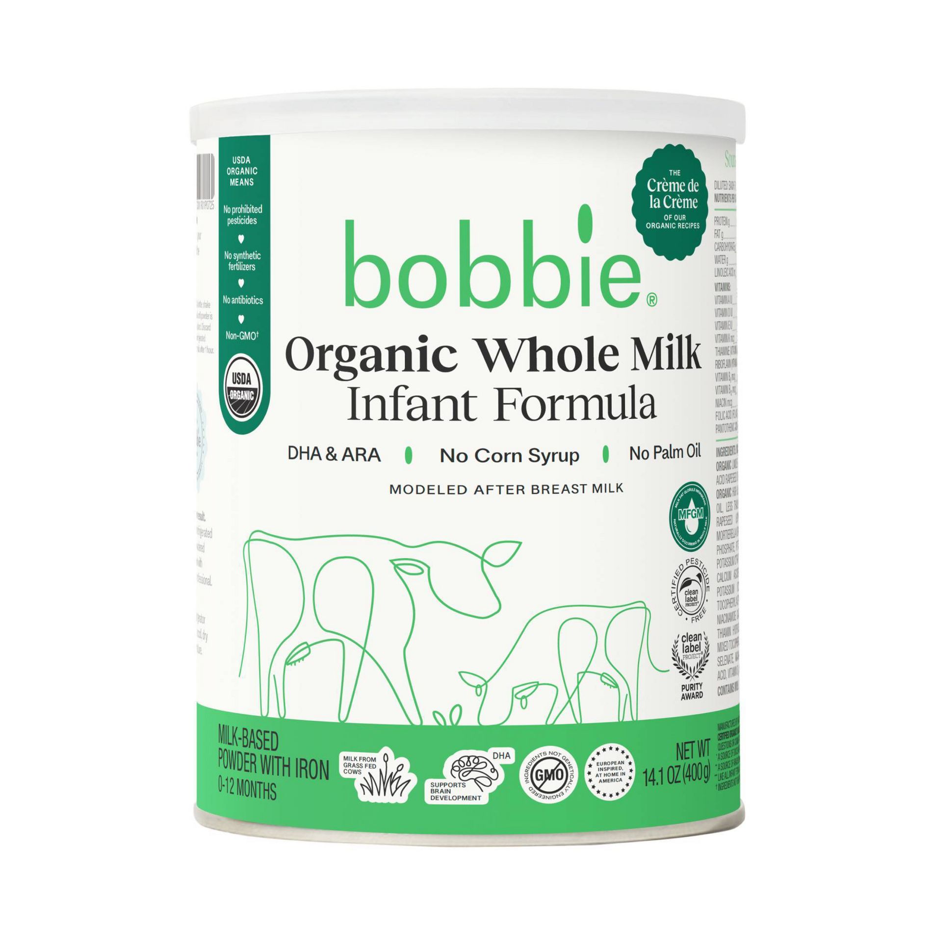 Bobbie Organic Whole Milk Formula