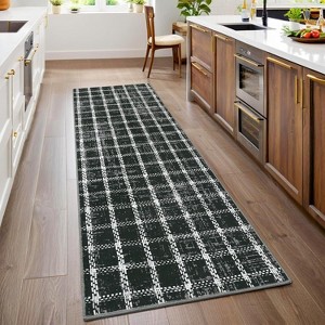 Geometric Area Rug - Non-Slip Washable Low-Pile Indoor Carpet for Living Room Bedroom Nursery Kitchen Dining Room - 1 of 4