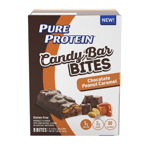 Pure Protein Candy Bar Bites - Chocolate Peanut Caramel - 8ct : Target