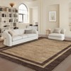 Nasitip Modern Border Pattern Area Rugs for Living Room Soft Low Pile Non-Sliping, Machine Washable - 2 of 4