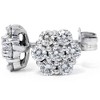 Pompeii3 7/8ct Pave Fire Diamond Studs 14K White Gold - 2 of 4