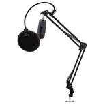 Blue Yeti Nano Microphone (Shadow Gray) with Knox Gear Boom Arm and Pop Filter