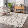 Nuloom Kayla Moroccan Abstract Tassel Indoor Area Rug, 4' x 6', Off White - 2 of 4