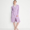 Lands' End Women's Cooling Robe with Piping - 4 of 4