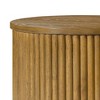 Maven Lane Dallas Round Side Table in Aged Natural - 2 of 4