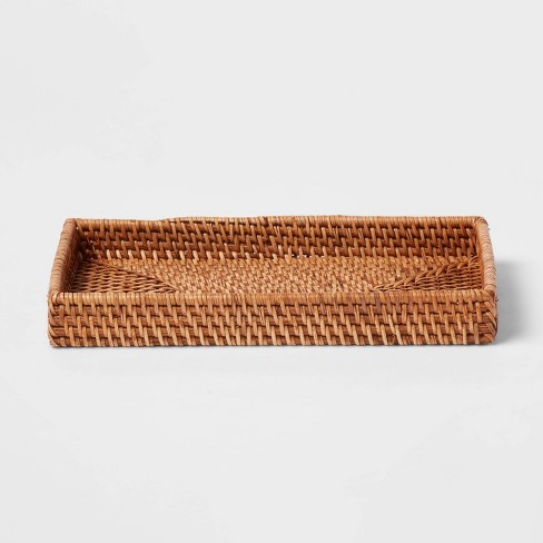 Light Weave Wastebasket Natural - Threshold™ : Target