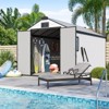 EROMMY Resin Outdoor Storage Shed With Floor - 3 of 4