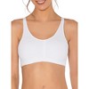 Fruit of the Loom Women's Shirred Front Racerback Sports Bra 3-Pack - 4 of 4