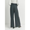 Hello Miz Women's Wide Leg Palazzo Maternity Pants with Tie Belt - 3 of 4