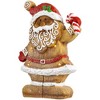 Northlight LED Lighted Gingerbread Santa with Candy Cane Christmas Figure - 15" - 4 of 4