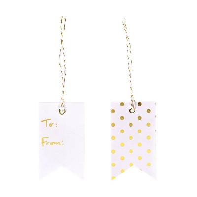 To From White gold Gift Tag Spritz Target