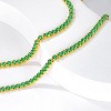 14K Gold Plated Tennis Necklace - 3mm Butterfly Rhinestone Choker for Women - 3 of 4