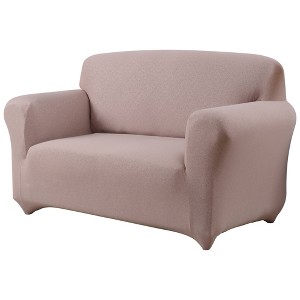 Ingenue Loveseat Slipcover Beige - Kathy Ireland - 1 of 3