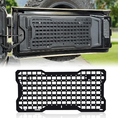 HANPURE Tailgate Tactical Panel for Wrangler Tailgate Tool Kit Organizer Racks Compatible with Jeep Wrangler 2007-2018 JK JKU & 2018-2022 JL JLU