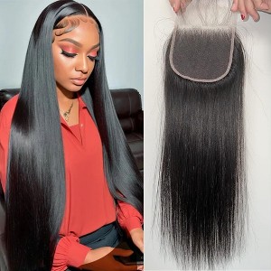 Jessie's Wig 12-20 Inch HD Lace Frontal Straight 4x4 Lace Natural Black 1 Pc/Pack - 1 of 4