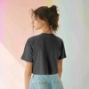 Dalix Smile Face Boxy Short Sleeve Tee Relaxed Summer Cotton Garment Dyed Womens - 4 of 4