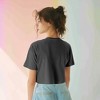 Dalix Smile Face Boxy Short Sleeve Tee Relaxed Summer Cotton Garment Dyed Womens - image 4 of 4