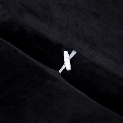 Black Foam Elevated Small Dog Sofa Bed with Storage