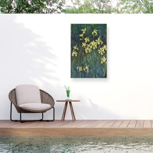 "The Yellow Irises" Outdoor All-Weather Wall Decor - 1 of 4