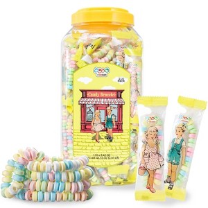 4YoreElves Individually Wrapped Candy Jewelry Party Favors Candy Bracelets Tub - 1 of 4