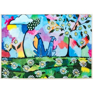 Olivia’s Home Jenny & Benny Doormat – 22" x 32" Rustic Donkey Pair Coir Entry Mat with Farmhouse Charm for Porch or Mudroom - 1 of 3