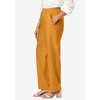 Jessica London Women's Plus Size Lightweight Linen-Blend Straight-Leg Pants - 4 of 4