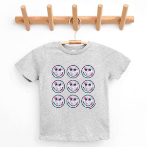 The Juniper Shop SmileyWorld Patriotic Stars Stacked Youth Short Sleeve Tee - 1 of 4