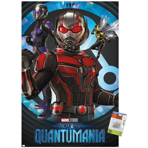 Marvel Ant-Man and the Wasp: Quantumania - Logo Wall Poster with Pushpins,  14.725 x 22.375 