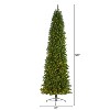 10ft. Slim Green Pine Artificial Christmas Tree with 800 Clear LED Lights – Grand Holiday Statement X-Mas Tree - 2 of 4