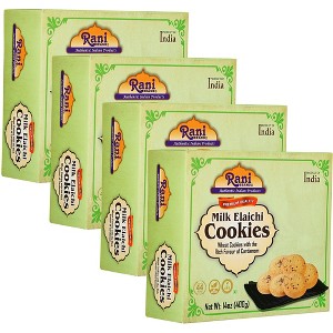 Milk Elaichi Cookies - 14oz (400g) Pack of 4 - Rani Brand Authentic Indian Products - 1 of 4