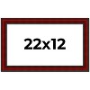 PosterPalooza | Weathered Red Picture Frame - UV Acrylic, Backing Board, Hanging Hardware Included - 2 of 4