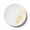 Posh Setting 32 Piece Combo White and Gold Round Plastic Dinnerware Set - 16 Servings - Orchid - 4 of 4